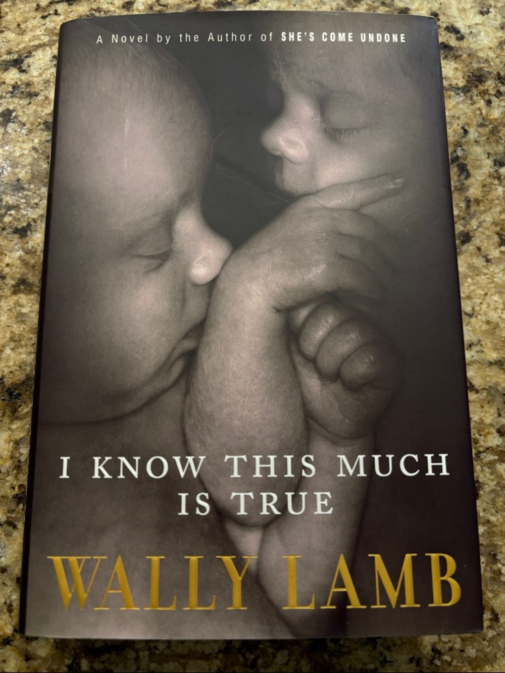 Wally Lamb "I Know This Much Is True" — Black & Gold Hardcover